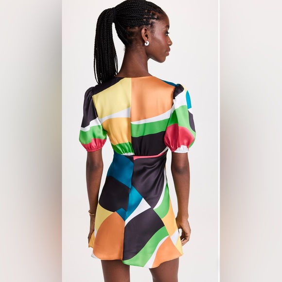 $265 MRSP | STAUD - Mini Milla Dress | Marble Wave | NWT | 00 - Picture 2 of 16